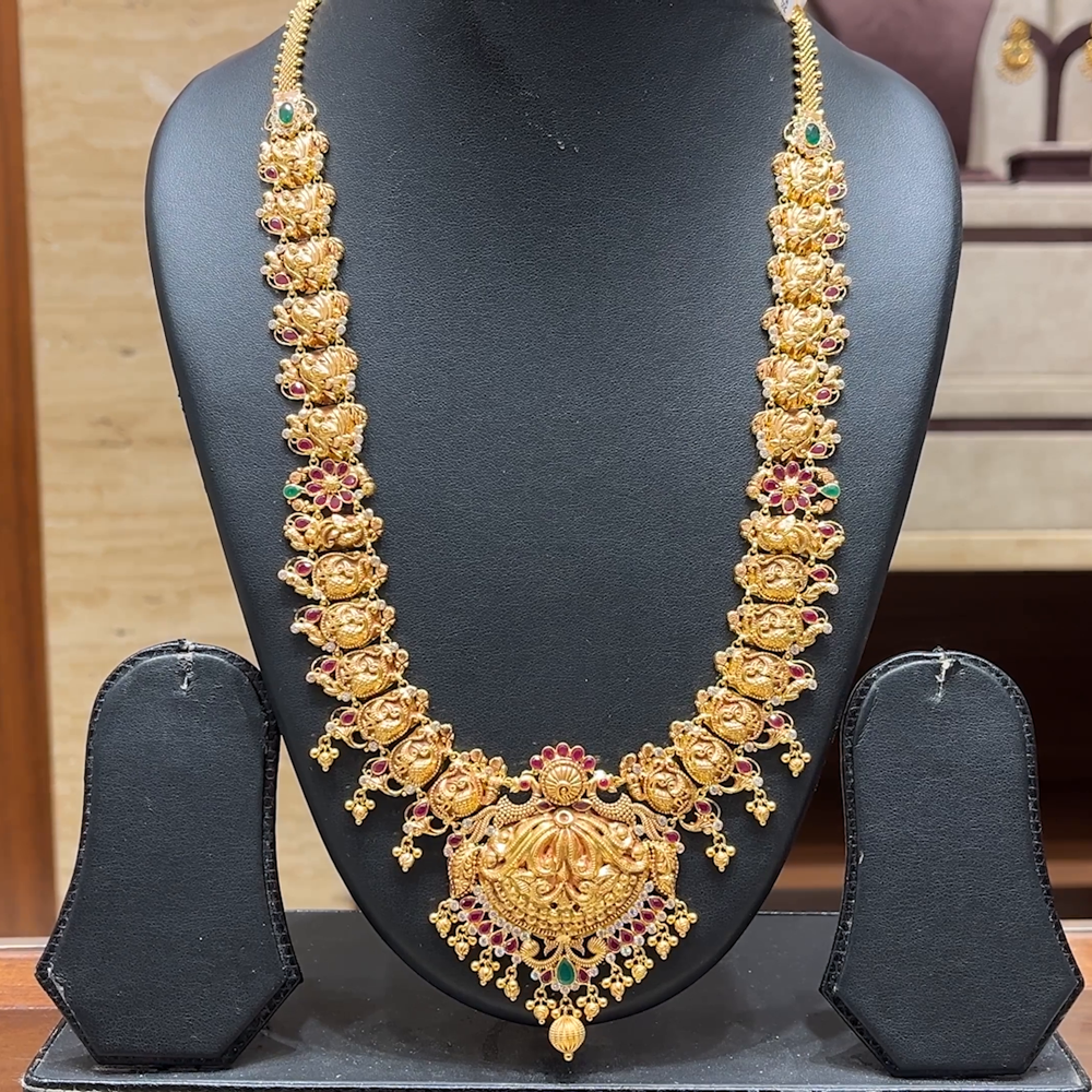 Chennai Shopping Mall 50.485gms HARAMS 22K Antique