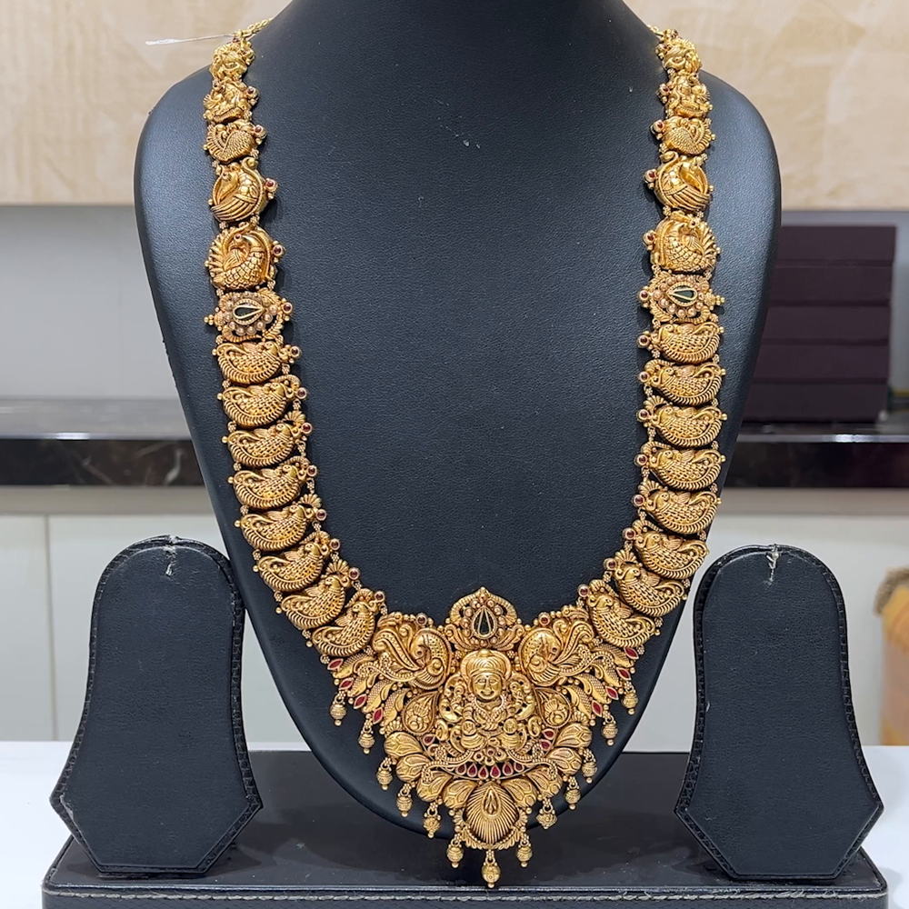 MUKUNDA JEWELLERS 66.104gms HARAMS 22K Antique