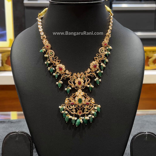 110.04gms NECKLACE 22K Antique