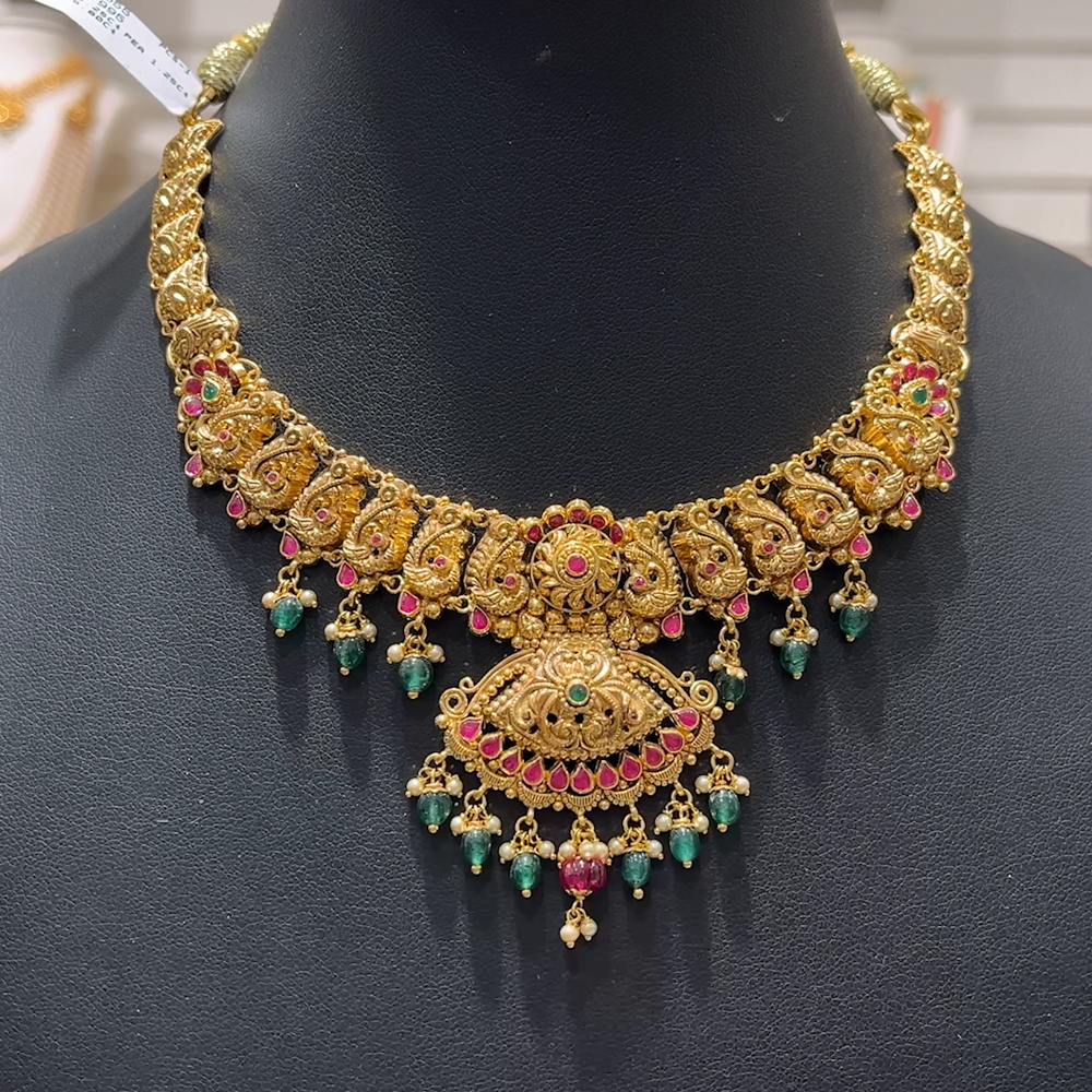 SOUTH INDIA 25.995gms NECKLACE 22K Yellow Gold