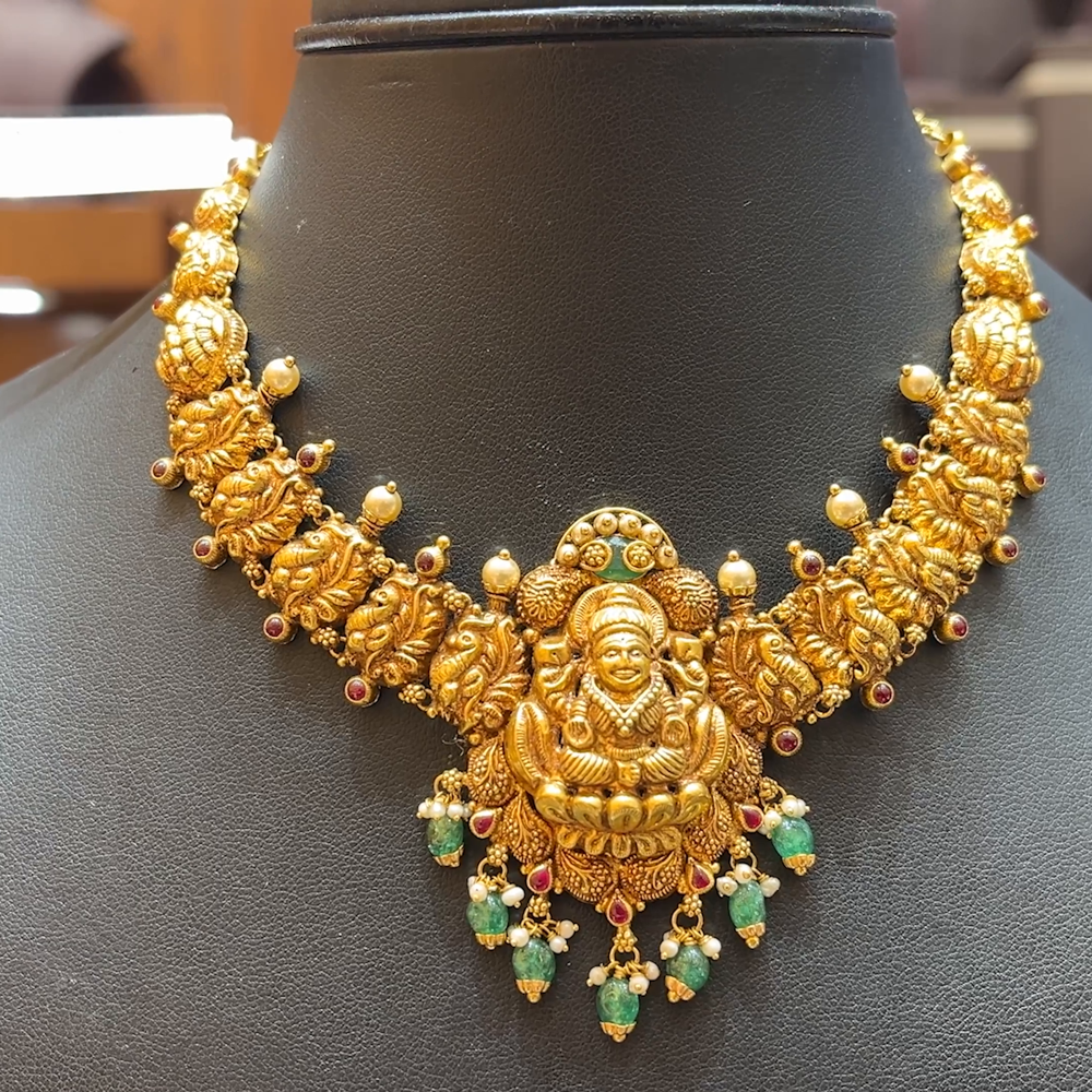 Chennai Shopping Mall 49.21gms NECKLACE 22K Antique