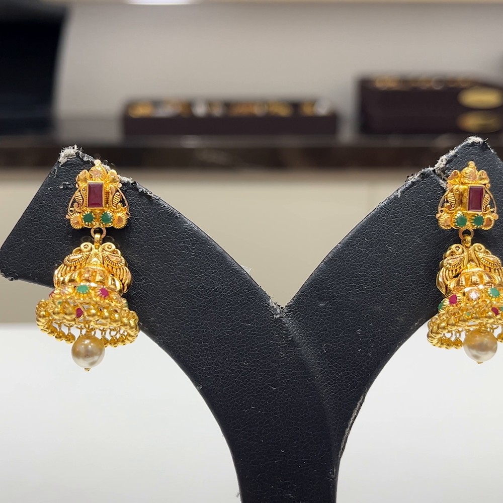 MUKUNDA JEWELLERS 8.58gms EARRINGS 22K Yellow Gold