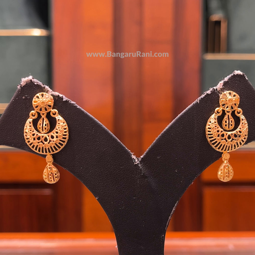 Chennai Shopping Mall 5.69gms EARRINGS 22K Yellow Gold