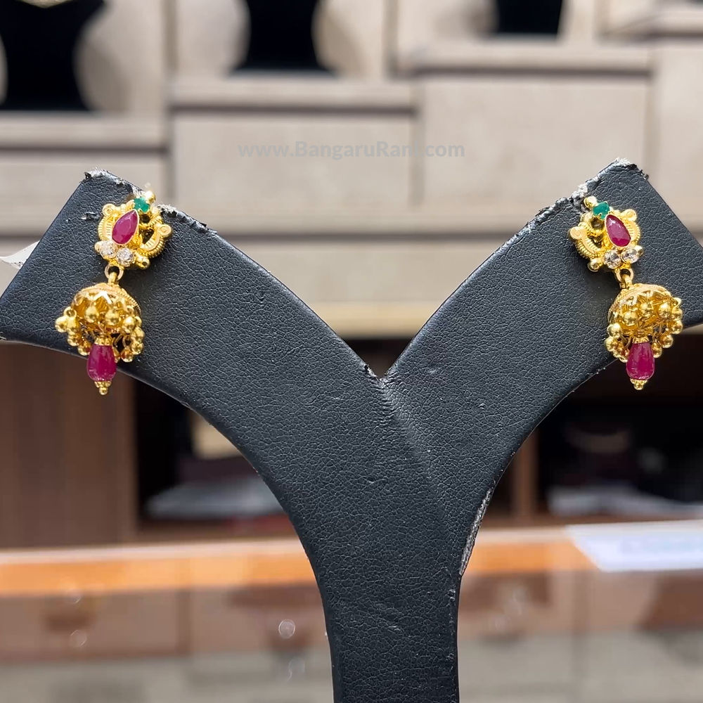 Chennai Shopping Mall 4.39gms EARRINGS 22K Yellow Gold