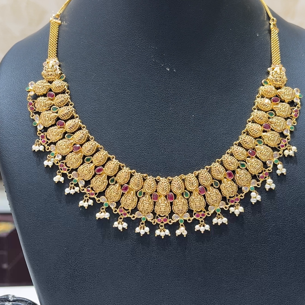 MUKUNDA JEWELLERS 29.135gms NECKLACE 22K Antique