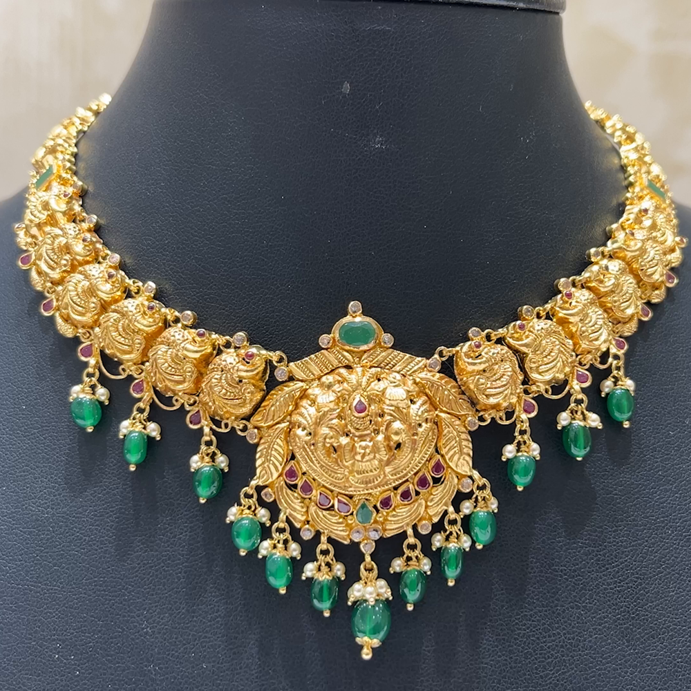 MUKUNDA JEWELLERS 26.89gms NECKLACE 22K Antique