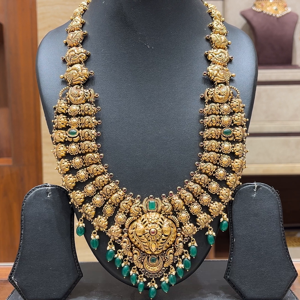 Chennai Shopping Mall 52.744gms HARAMS 22K Antique