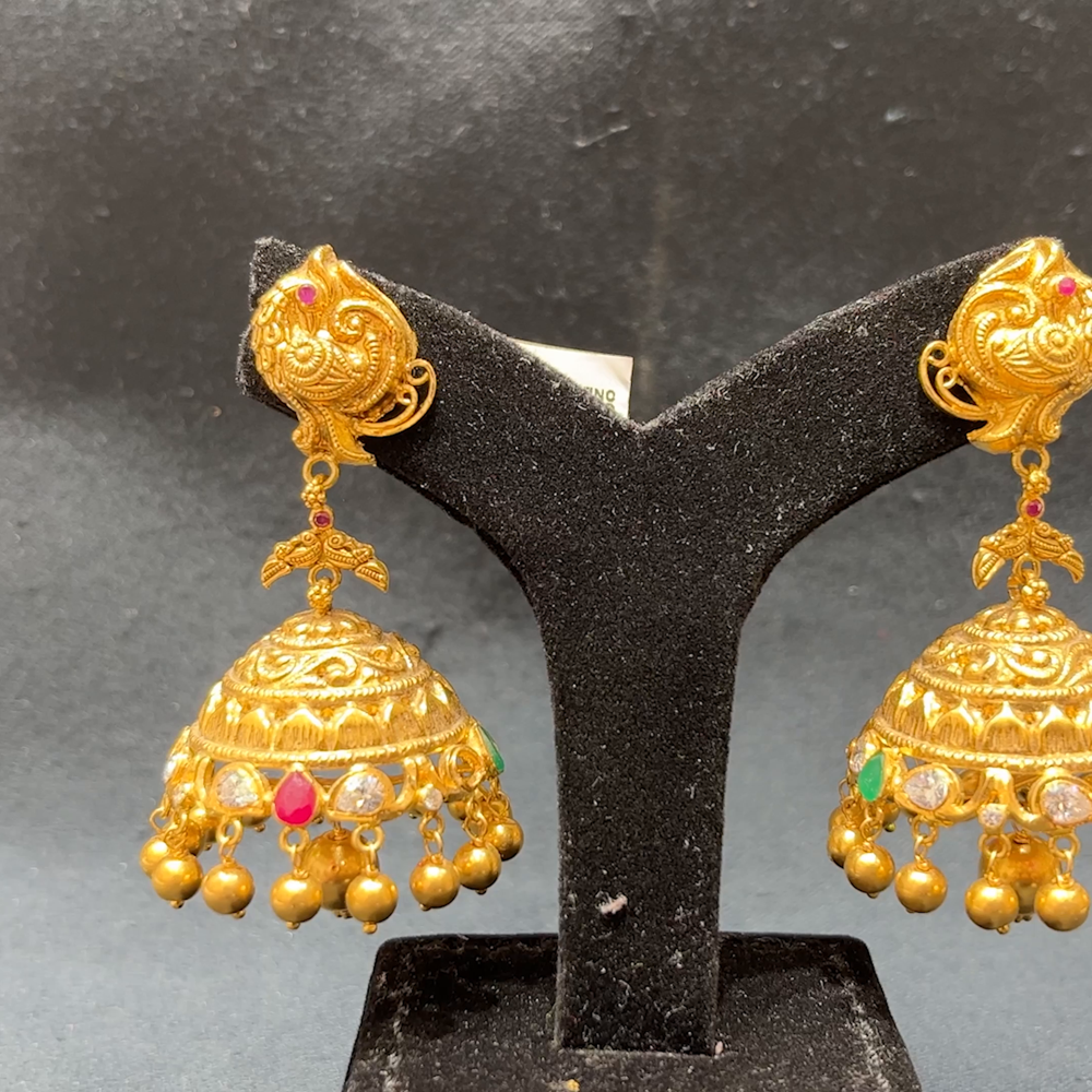 MUKUNDA JEWELLERS 32.266gms EARRINGS 22K Yellow Gold