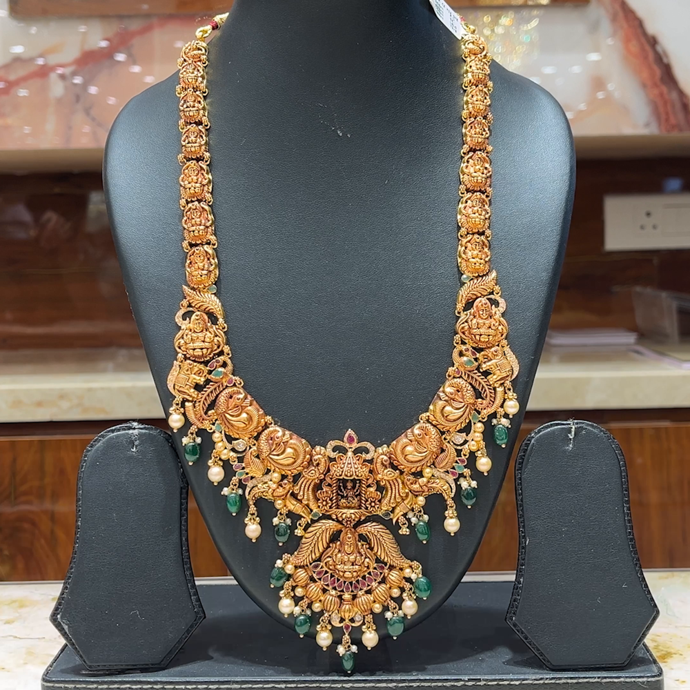 MUKUNDA JEWELLERS 60.59gms HARAMS 22K Antique