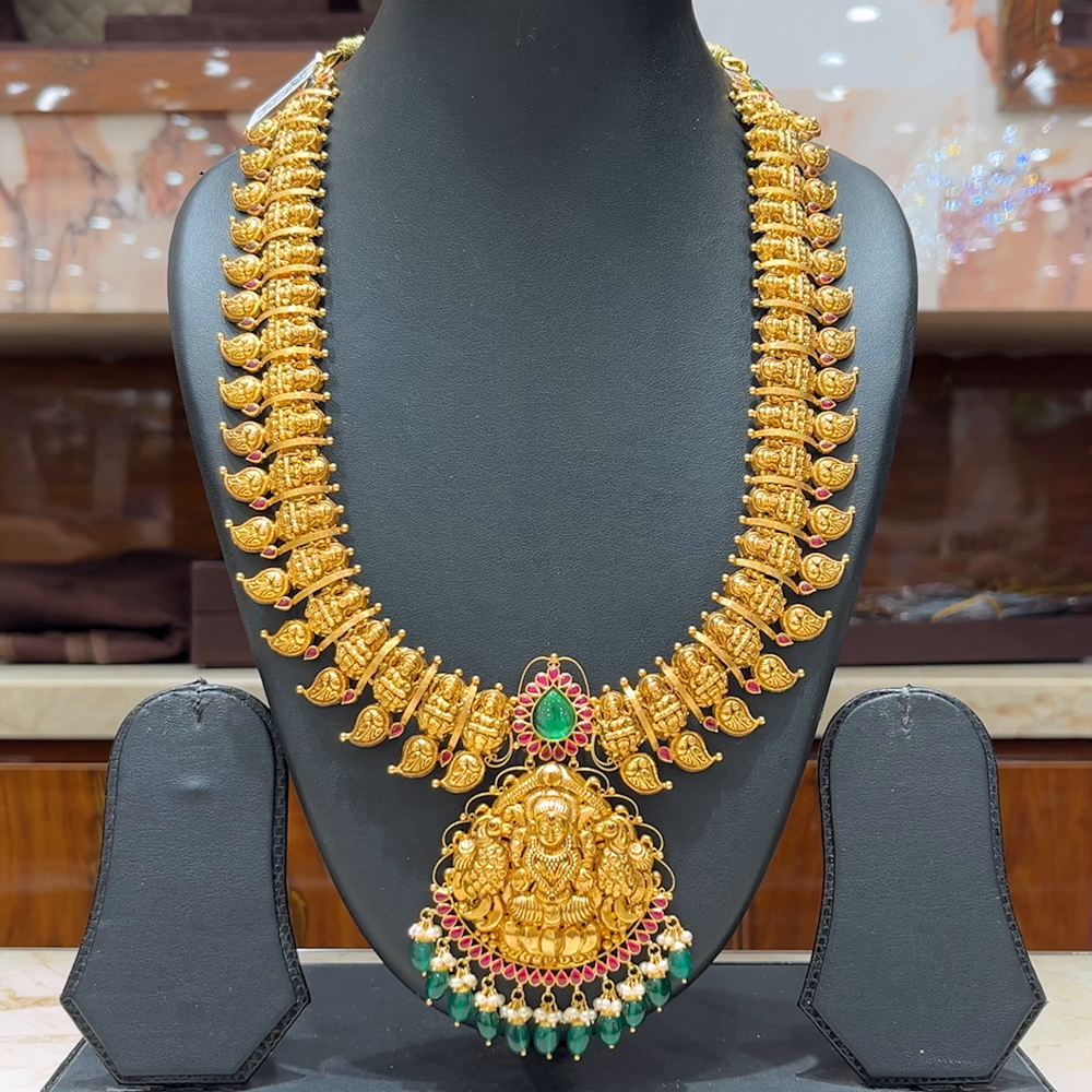 MUKUNDA JEWELLERS 51.74gms HARAMS 22K Nakshi