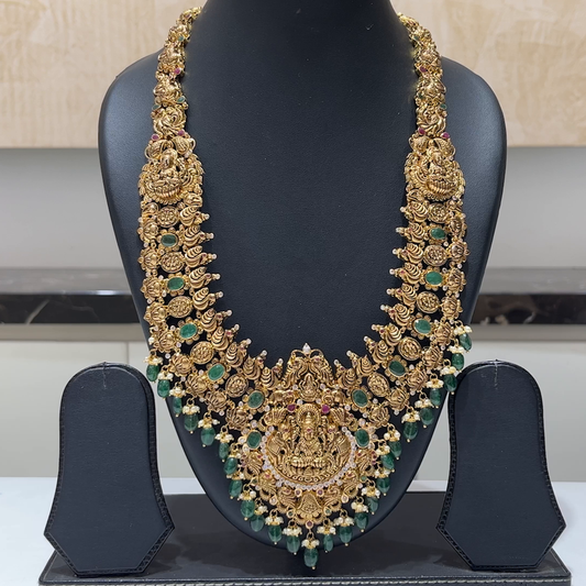 MUKUNDA JEWELLERS 77.49gms HARAMS 22K Antique