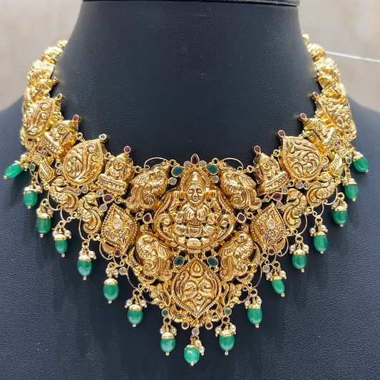 MUKUNDA JEWELLERS 28.02gms NECKLACE 22K Antique