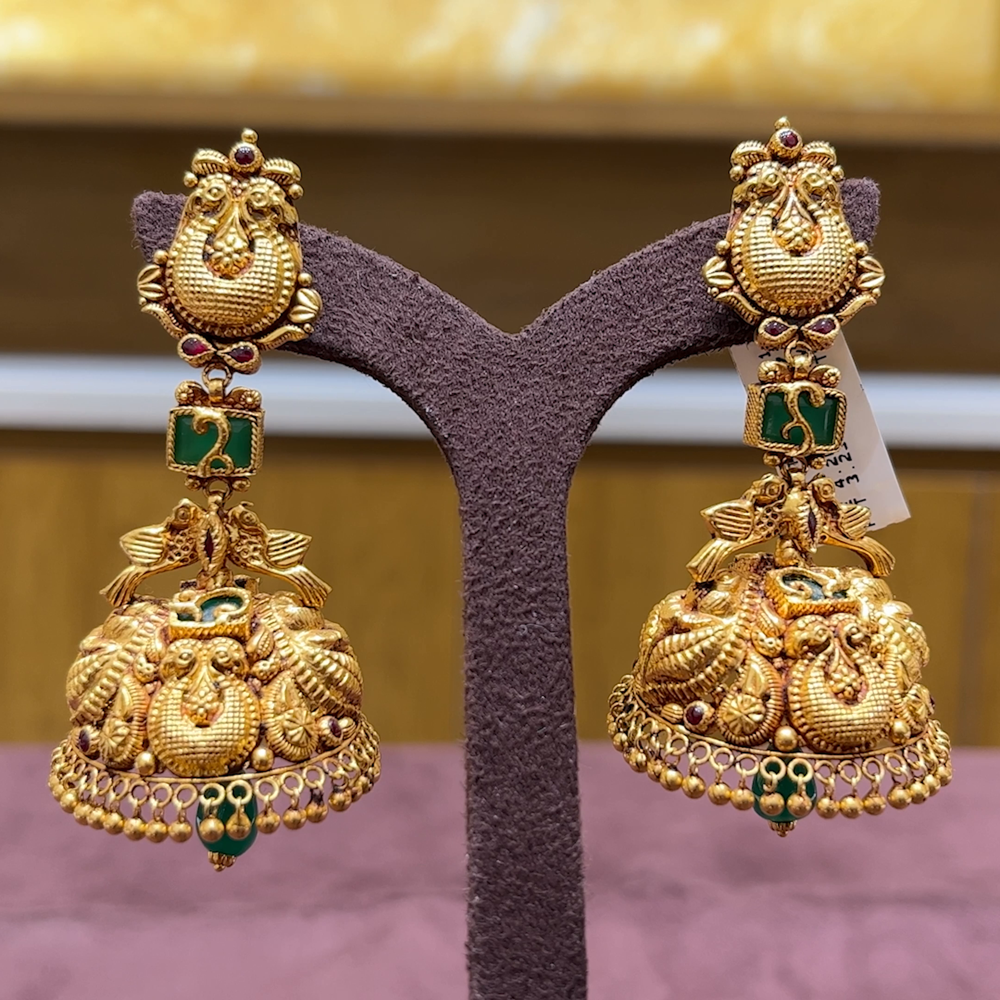 MUKUNDA JEWELLERS 24.734gms EARRINGS 22K Antique