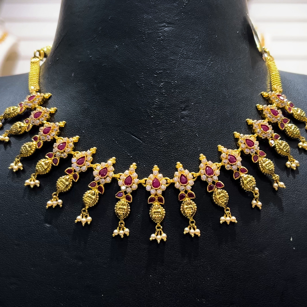 SOUTH INDIA 22.361gms NECKLACE 22K Yellow Gold