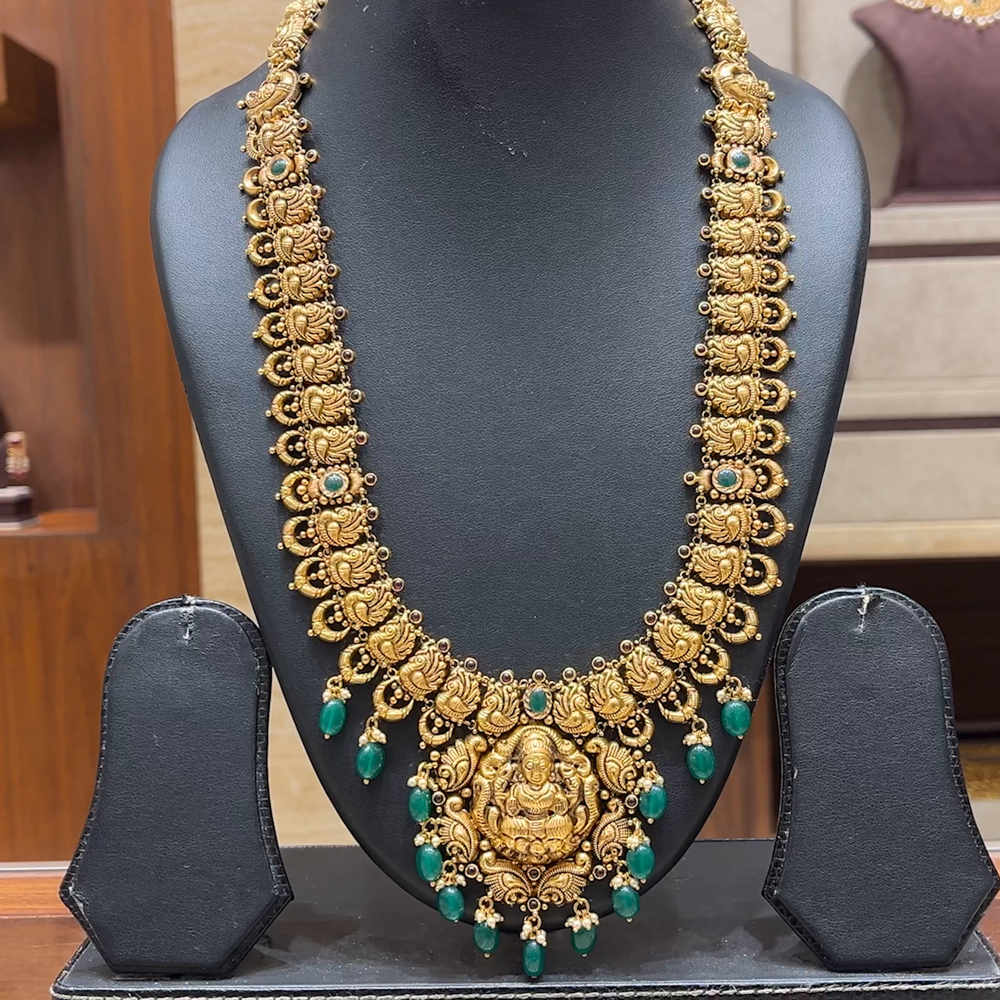 Chennai Shopping Mall 50.43gms HARAMS 22K Antique