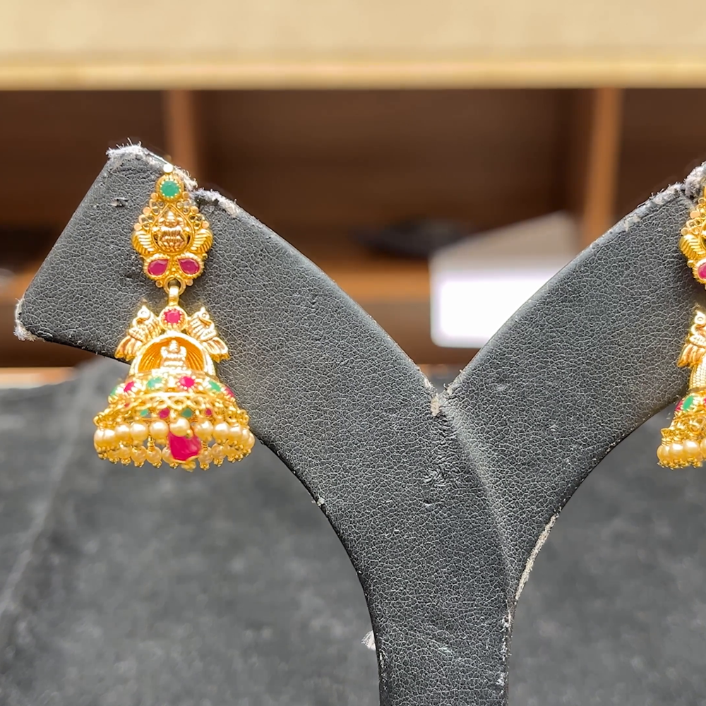 Chennai Shopping Mall 10.132gms EARRINGS 22K Yellow Gold