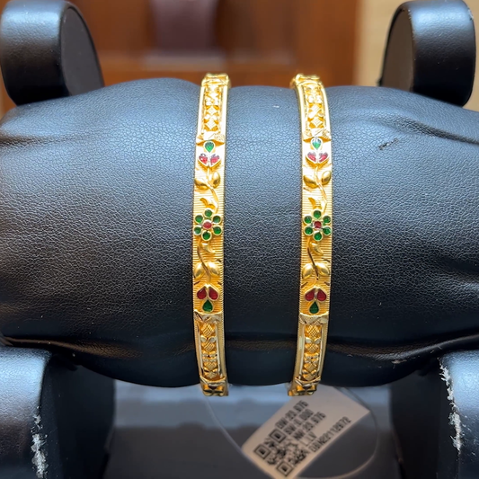 Chennai Shopping Mall 23.975gms BANGLES 22K Yellow Gold