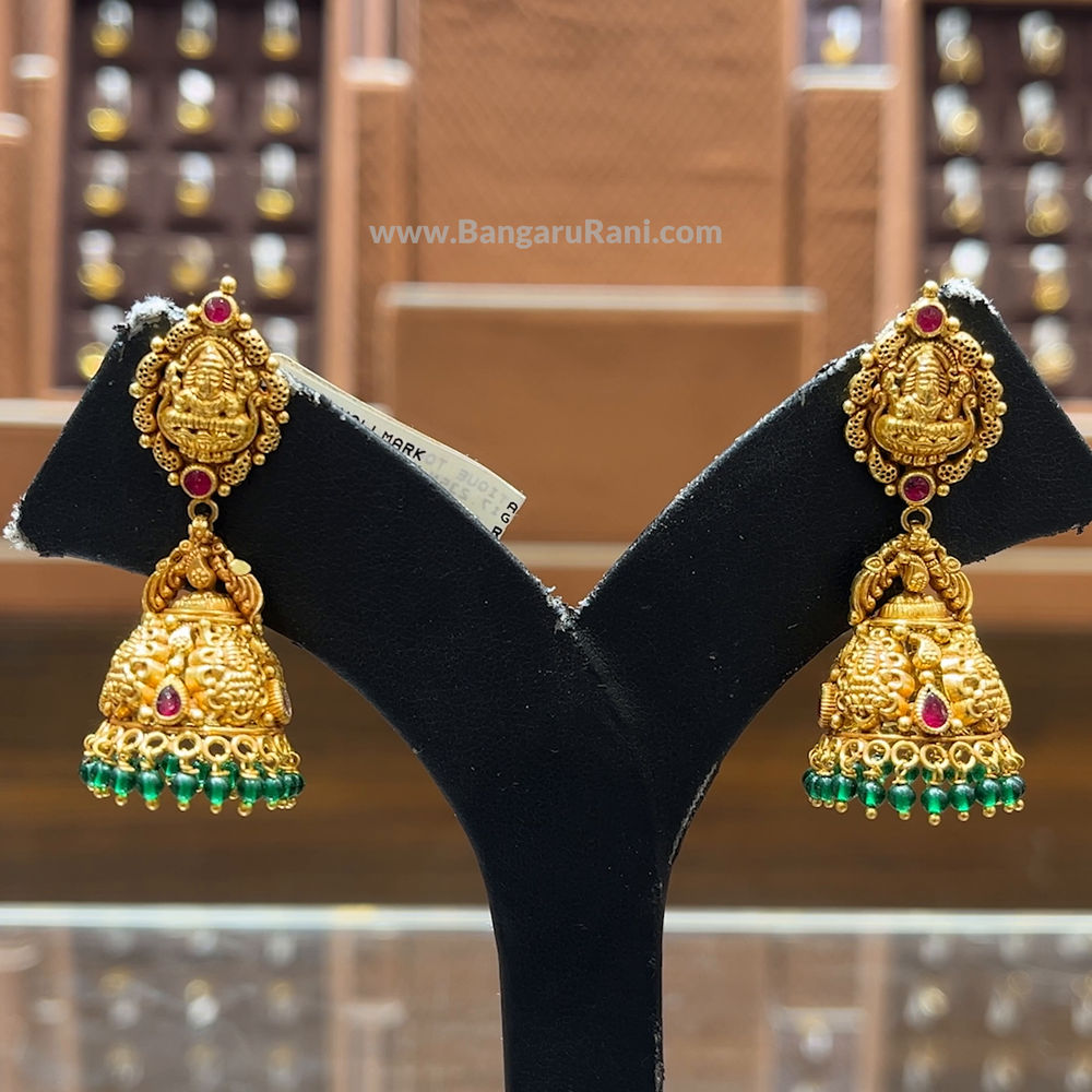 CMR 15.319gms EARRINGS 22K Antique