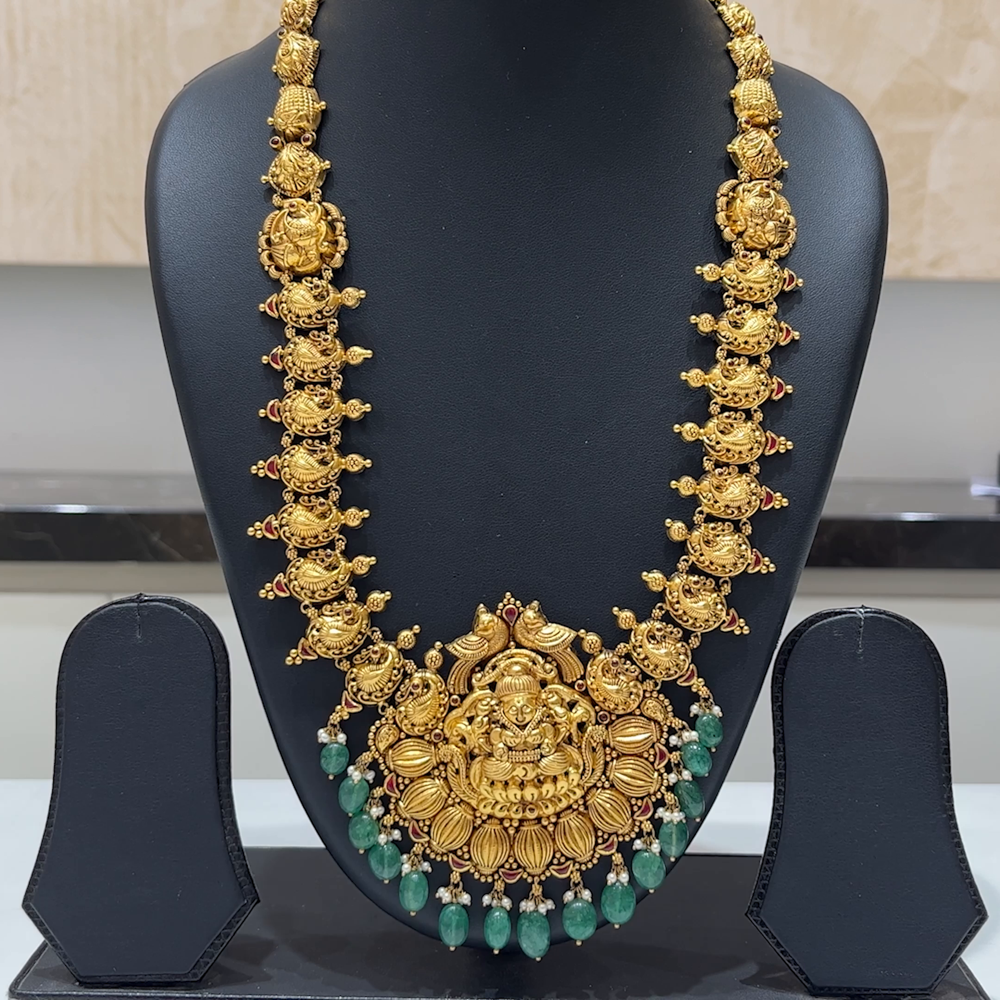 MUKUNDA JEWELLERS 68.974gms HARAMS 22K Antique