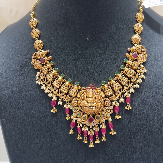 MUKUNDA JEWELLERS 25.482gms NECKLACE 22K Antique