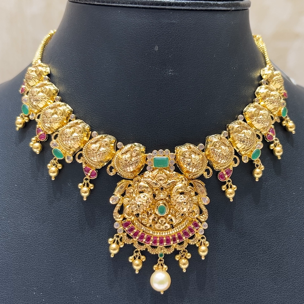 MUKUNDA JEWELLERS 22.85gms NECKLACE 22K Antique