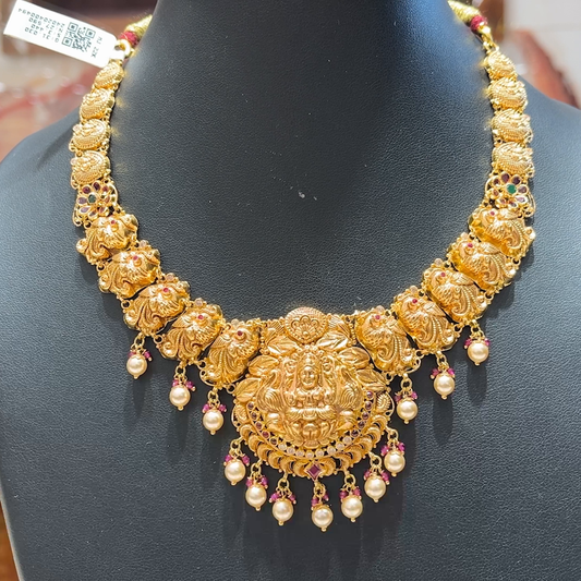 MUKUNDA JEWELLERS 27.59gms NECKLACE 22K Antique