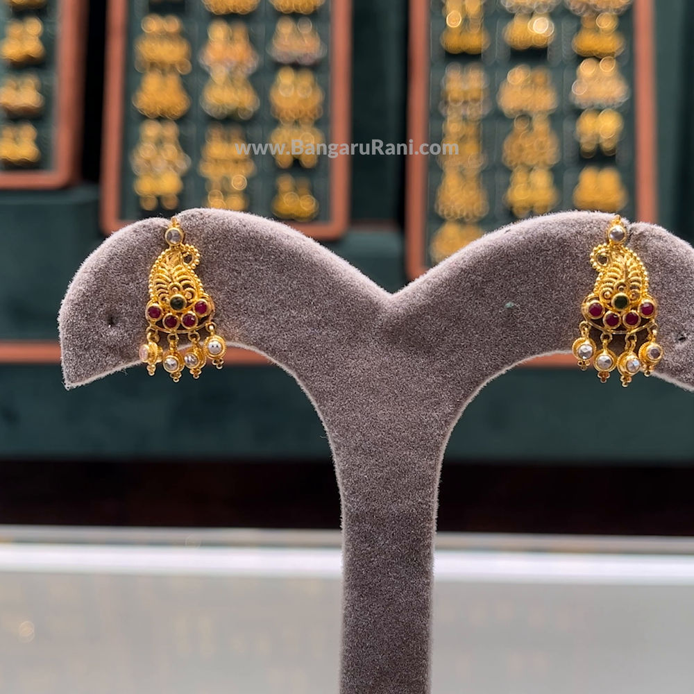 3.855gms EARRINGS 22K Yellow Gold