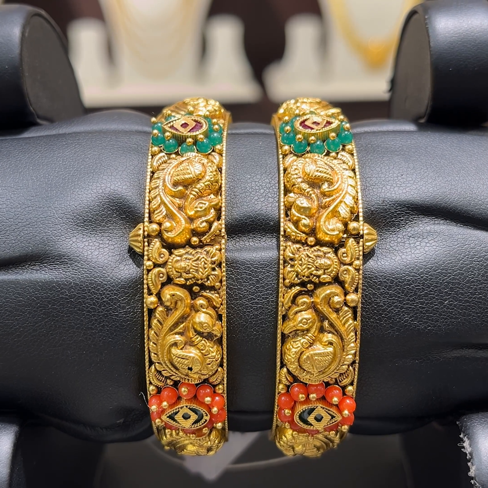 CMR 41.097gms BANGLES 22K Antique