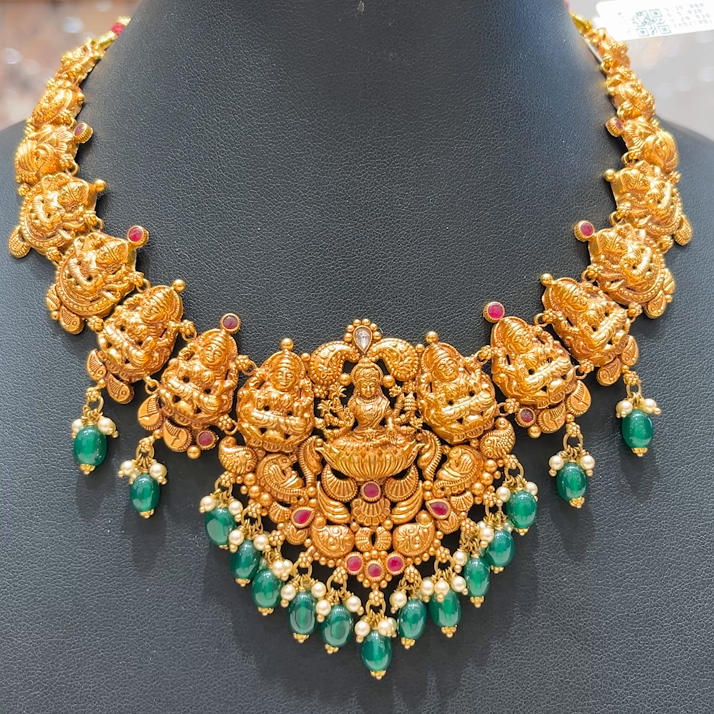 MUKUNDA JEWELLERS 29.93gms NECKLACE 22K Antique