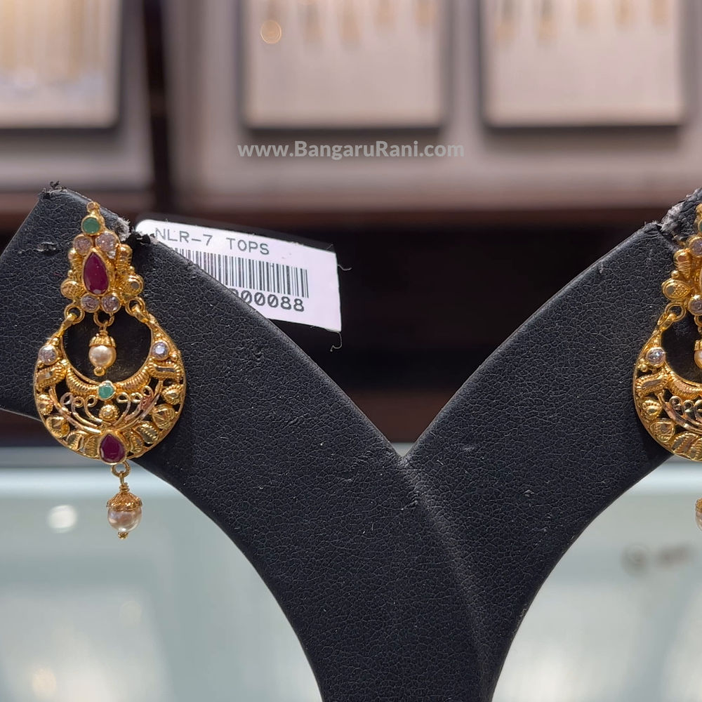 SOUTH INDIA 5.865gms EARRINGS 22K Yellow Gold