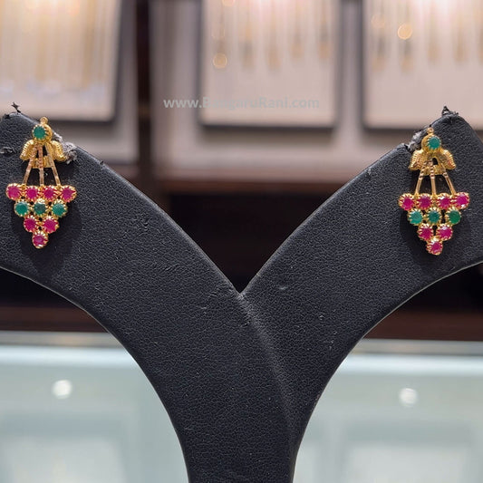 SOUTH INDIA 2.508gms EARRINGS 22K Yellow Gold