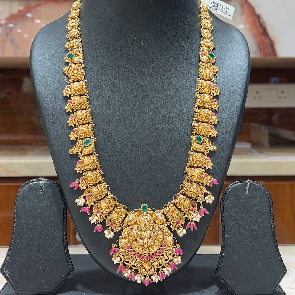 MUKUNDA JEWELLERS 48.28gms HARAMS 22K Antique