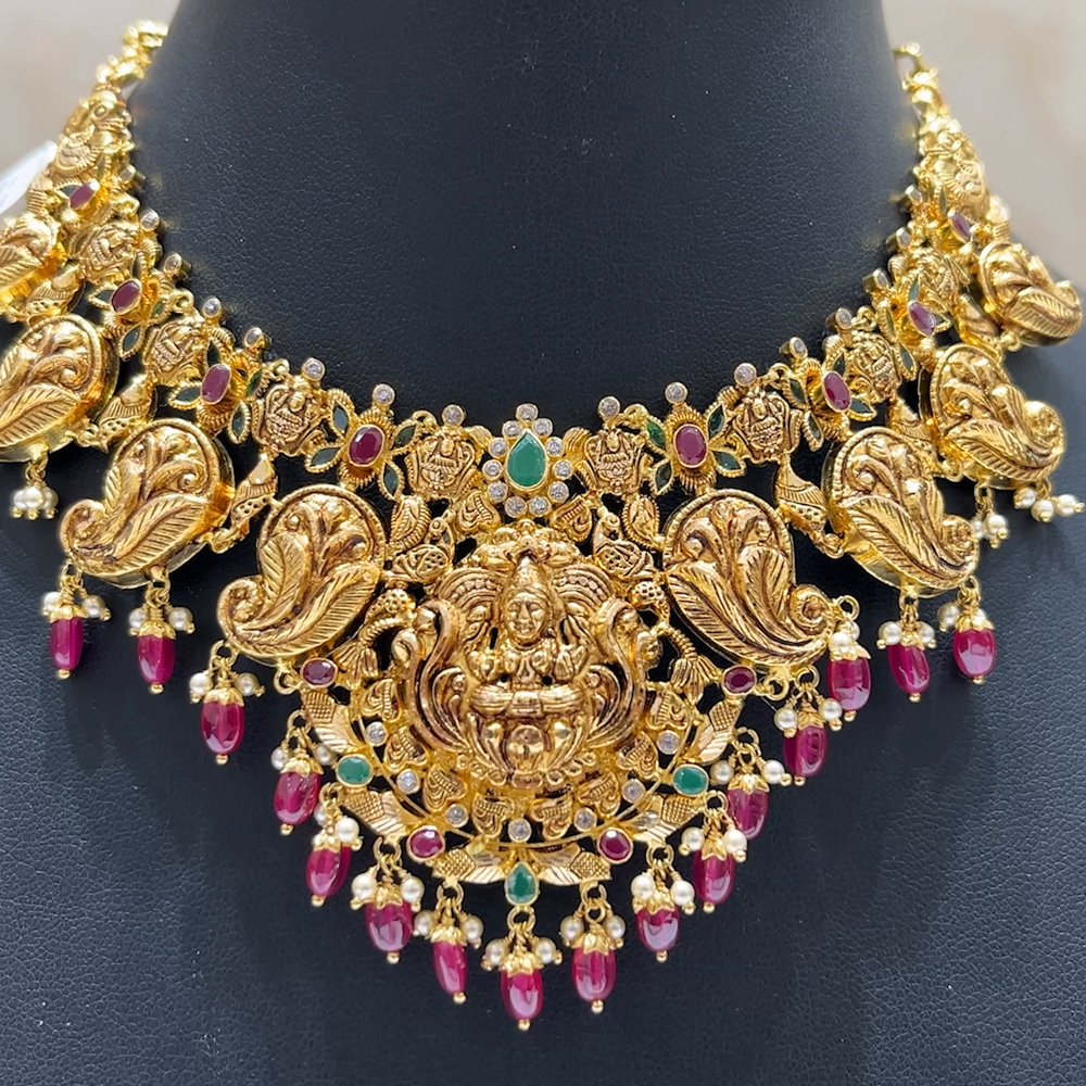 MUKUNDA JEWELLERS 27.46gms NECKLACE 22K Antique