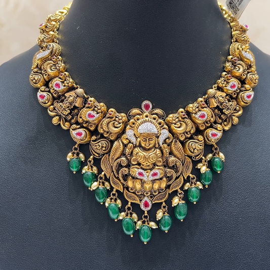 MUKUNDA JEWELLERS 46.36gms NECKLACE 22K Nakshi