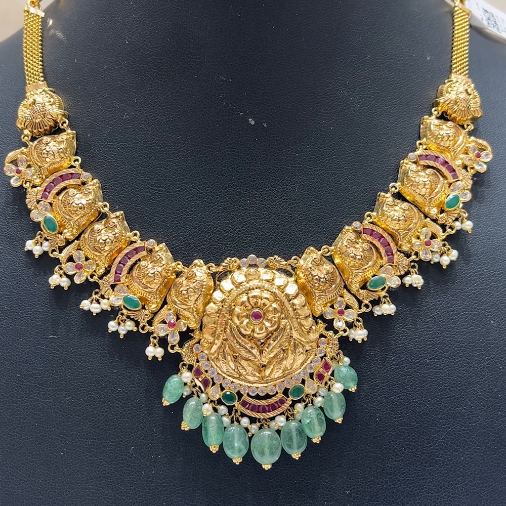 MUKUNDA JEWELLERS 25.36gms NECKLACE 22K Antique