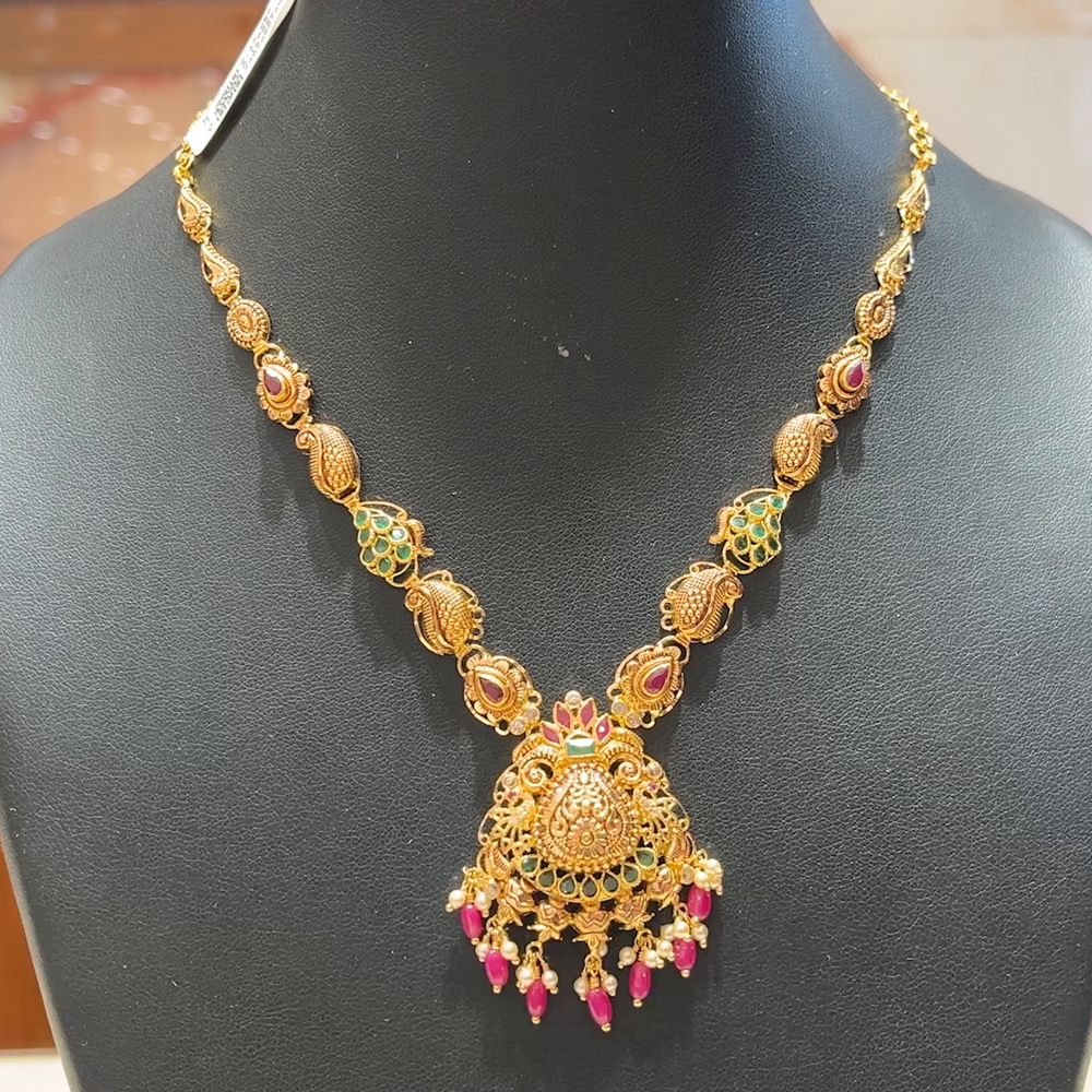 MUKUNDA JEWELLERS 16.088gms NECKLACE 22K Antique