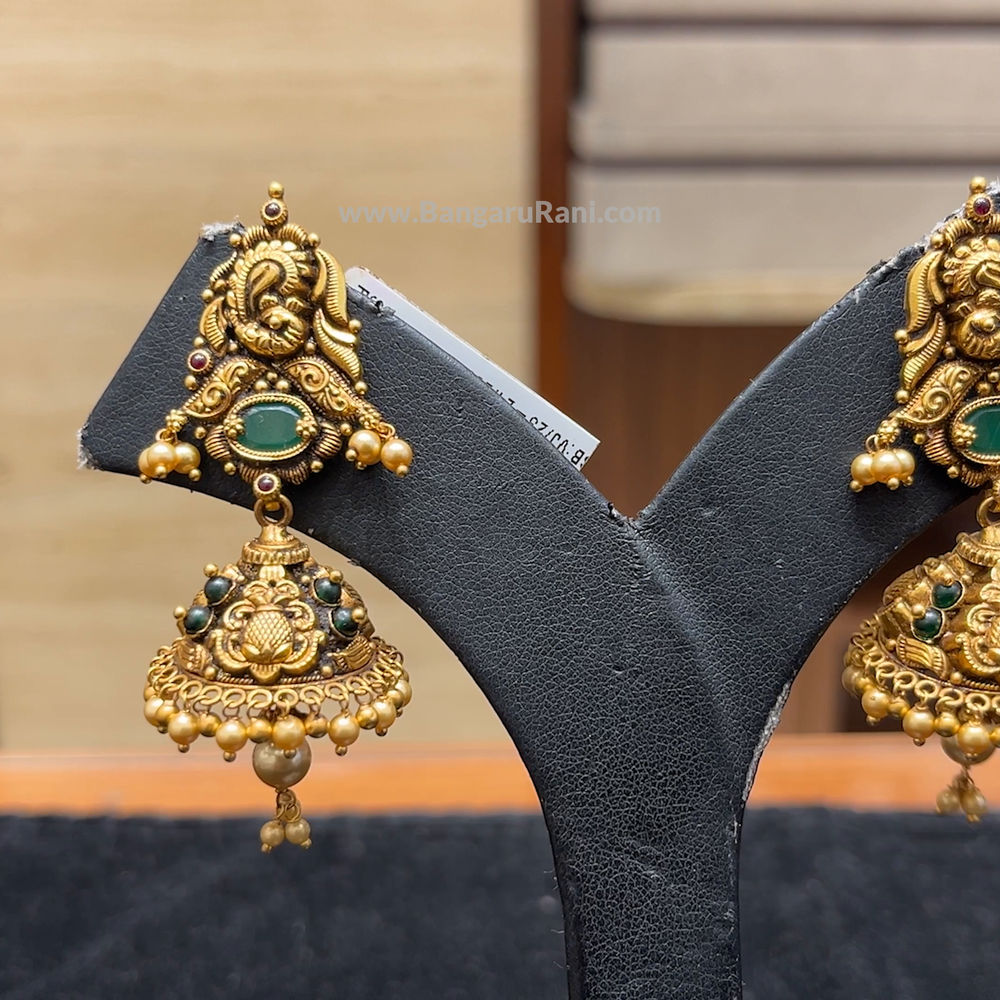 Chennai Shopping Mall 18.02gms EARRINGS 22K Antique