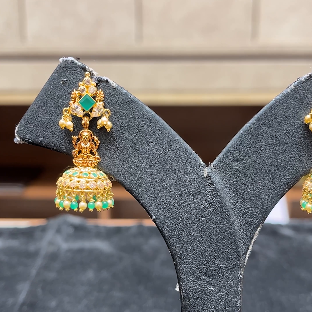 Chennai Shopping Mall 9.34gms EARRINGS 22K Antique