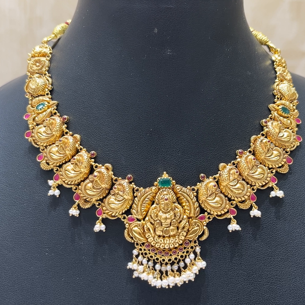 MUKUNDA JEWELLERS 21.92gms NECKLACE 22K Antique