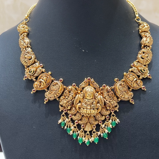 MUKUNDA JEWELLERS 32.209gms NECKLACE 22K Antique