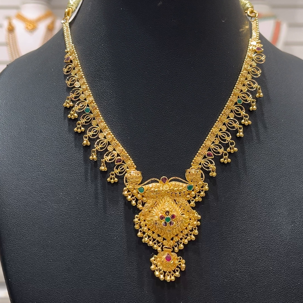 SOUTH INDIA 24.949gms NECKLACE 22K Yellow Gold