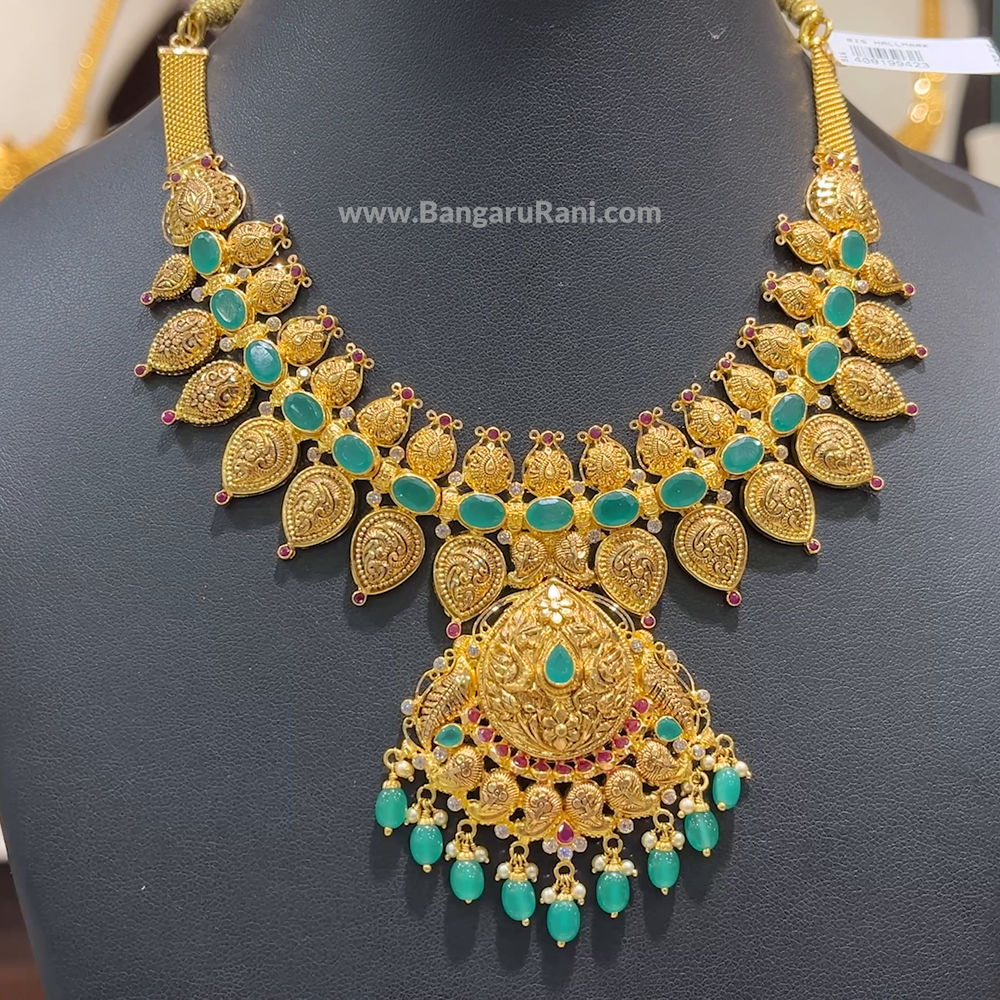 CMR 31.384gms NECKLACE 22K Antique