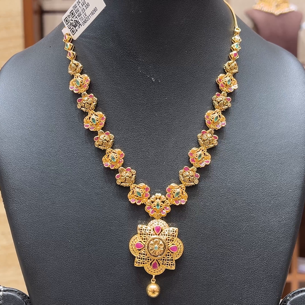 Chennai Shopping Mall 23.33gms NECKLACE 22K Yellow Gold