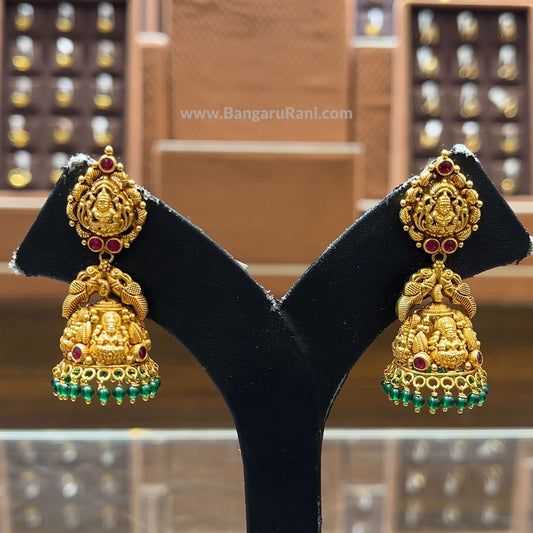 CMR 15.096gms EARRINGS 22K Antique