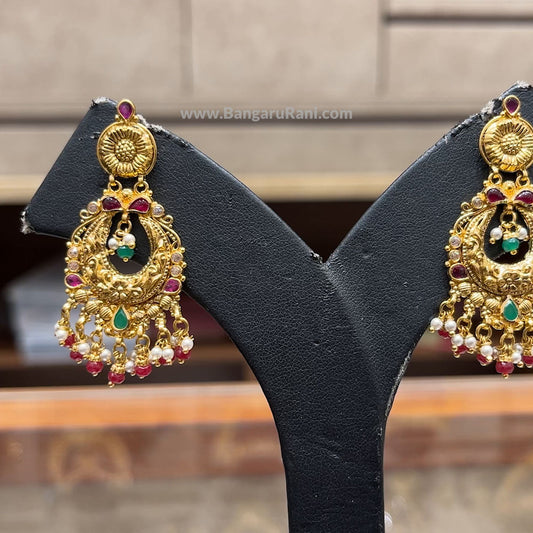 Chennai Shopping Mall 11.78gms EARRINGS 22K Antique