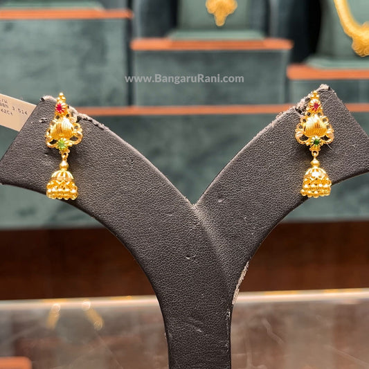 CMR 3.514gms EARRINGS 22K Yellow Gold