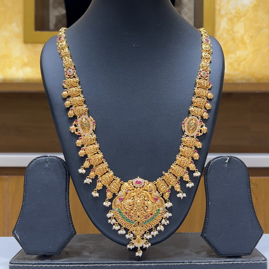 MUKUNDA JEWELLERS 52.925gms HARAMS 22K Antique