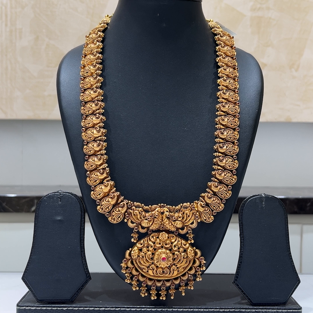 MUKUNDA JEWELLERS 64.04gms HARAMS 22K Antique