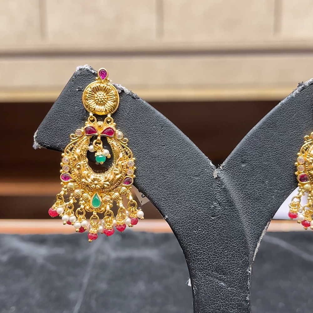 Chennai Shopping Mall 11.78gms EARRINGS 22K Antique