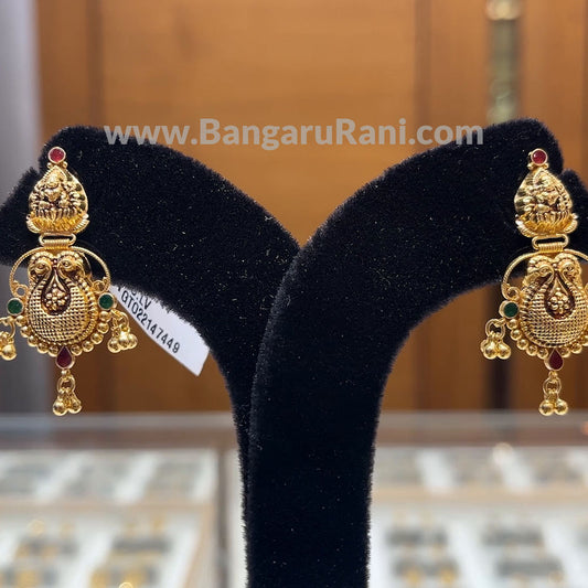 Chennai Shopping Mall 5.744gms EARRINGS 22K Nakshi